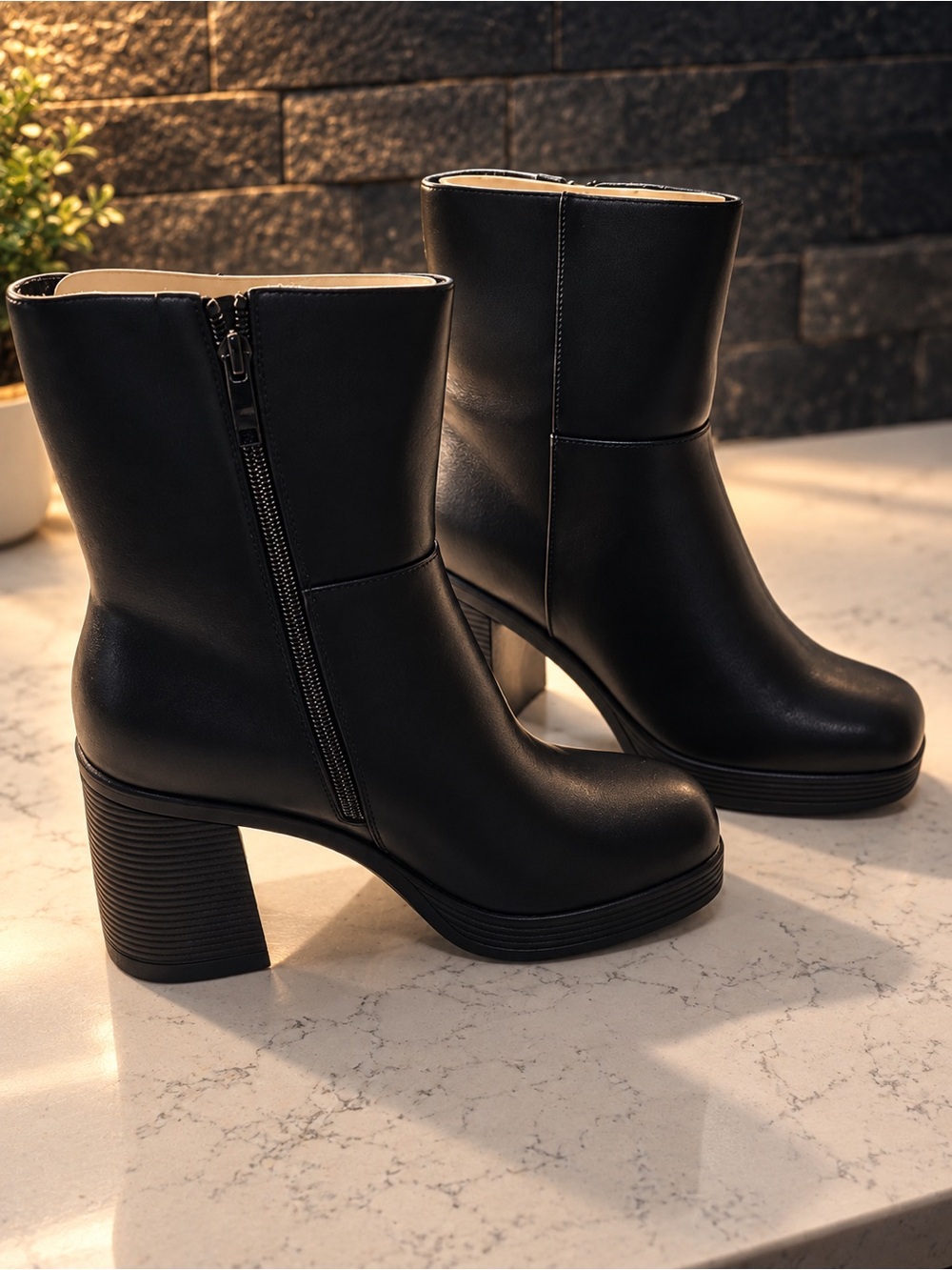 DREAM PAIRS Women's Platform Ankle Boots